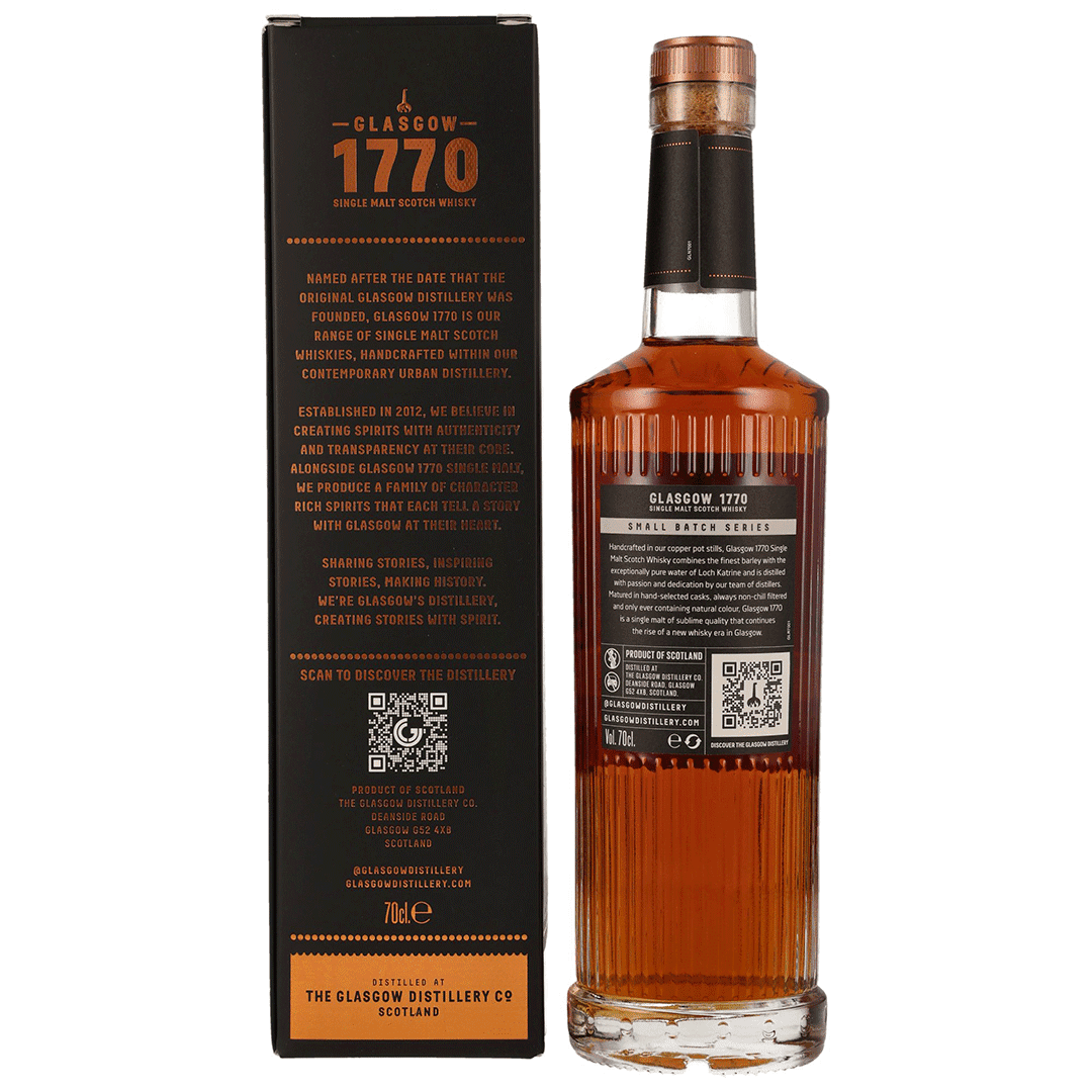 1770 Glasgow 2018/2023 - 5 Jahre - Peated Tokaji Cask Finish - Fassnummer 18/962+18/962