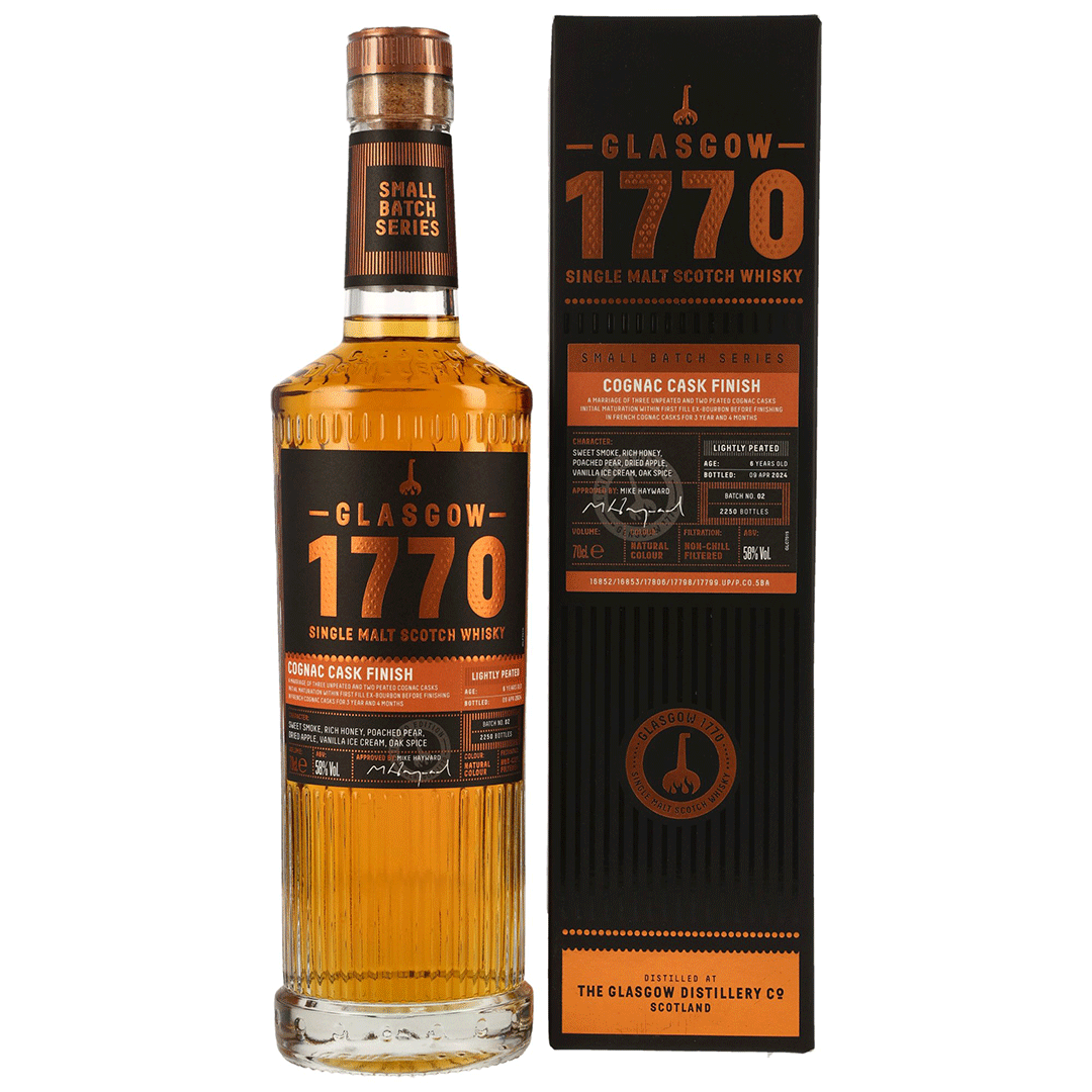 1770 Glasgow Single Malt - 6 Jahre - Cognac Cask Finish