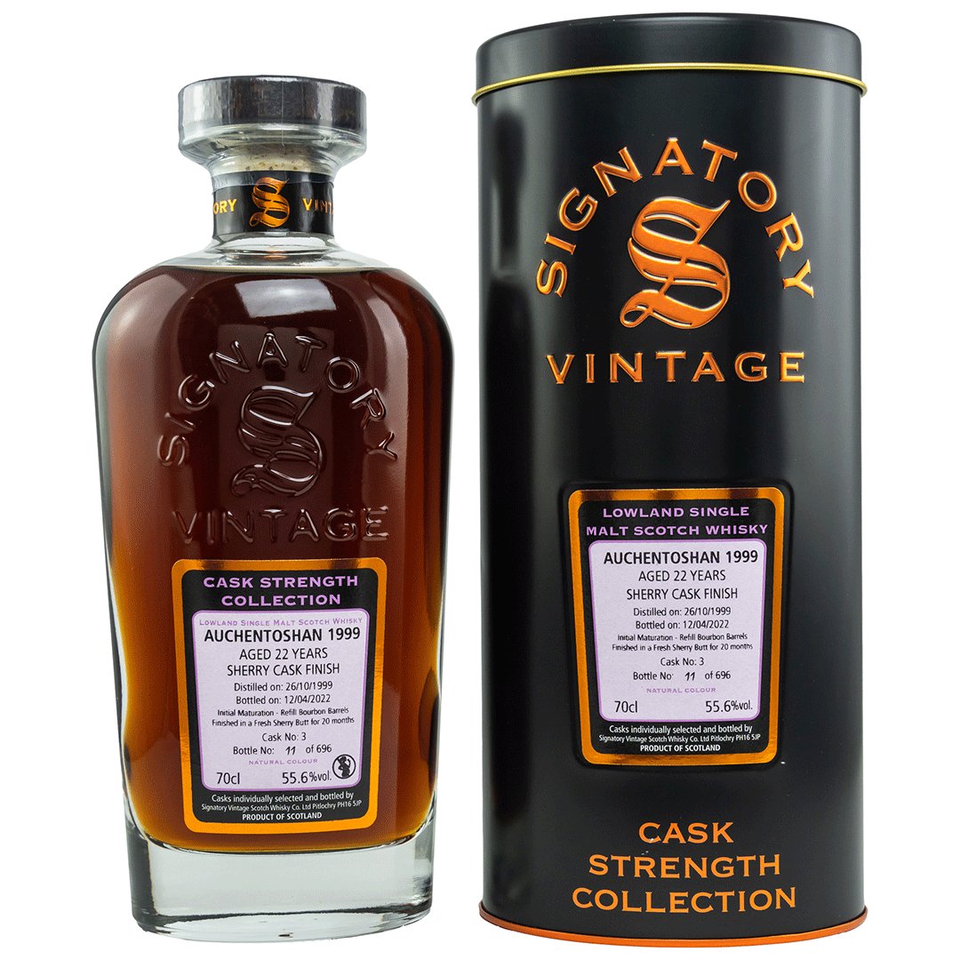 Auchentoshan 1999/2022 - Cask Strength Collection - Fassnummer 3 - Signatory Vintage