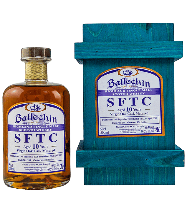 Ballechin 2008/2019 - Straight from the Cask - Virgin Oak Cask Nr. 244