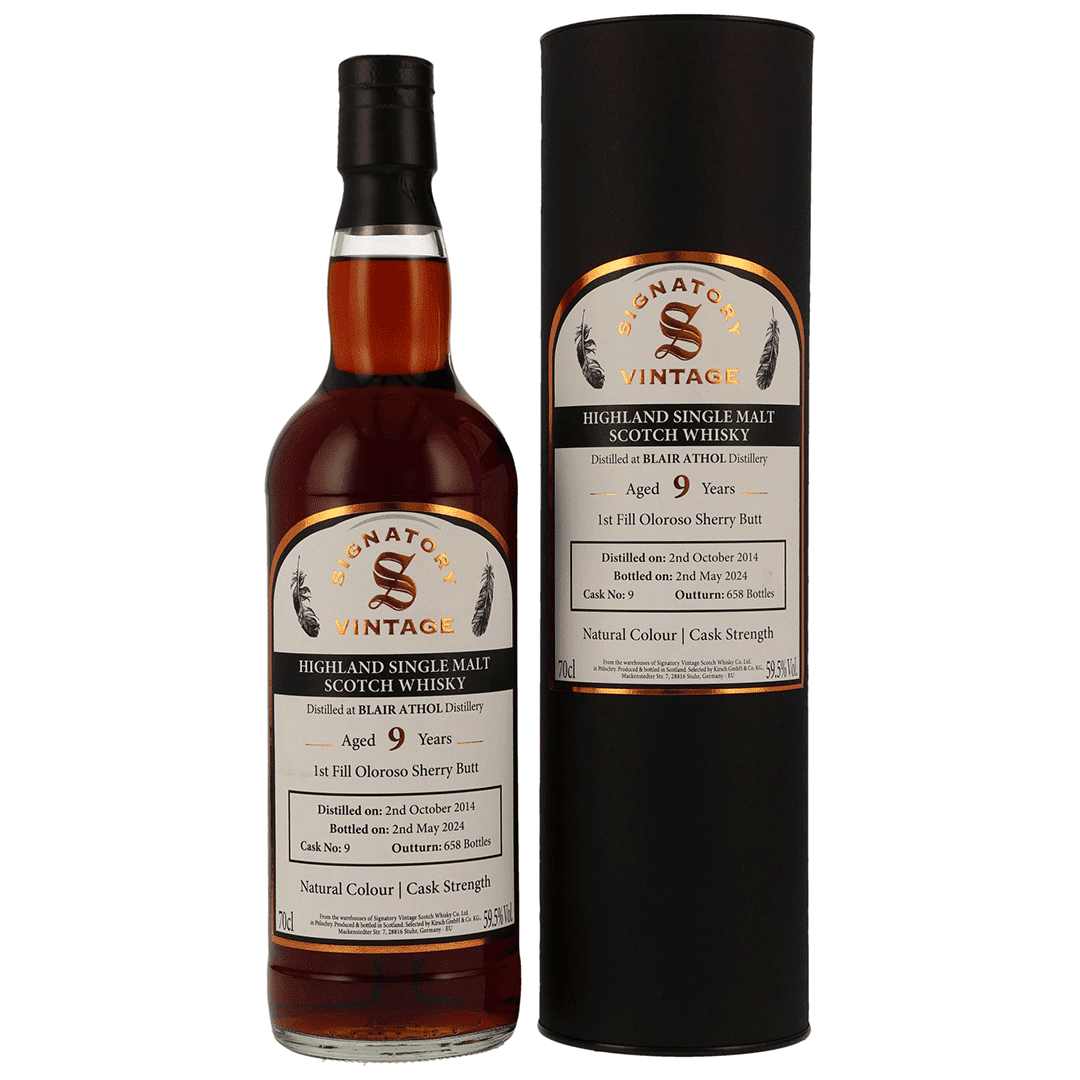 Blair Athol 2014/2024 - Cask Strength - Fassnummer 9 - Signatory Vintage