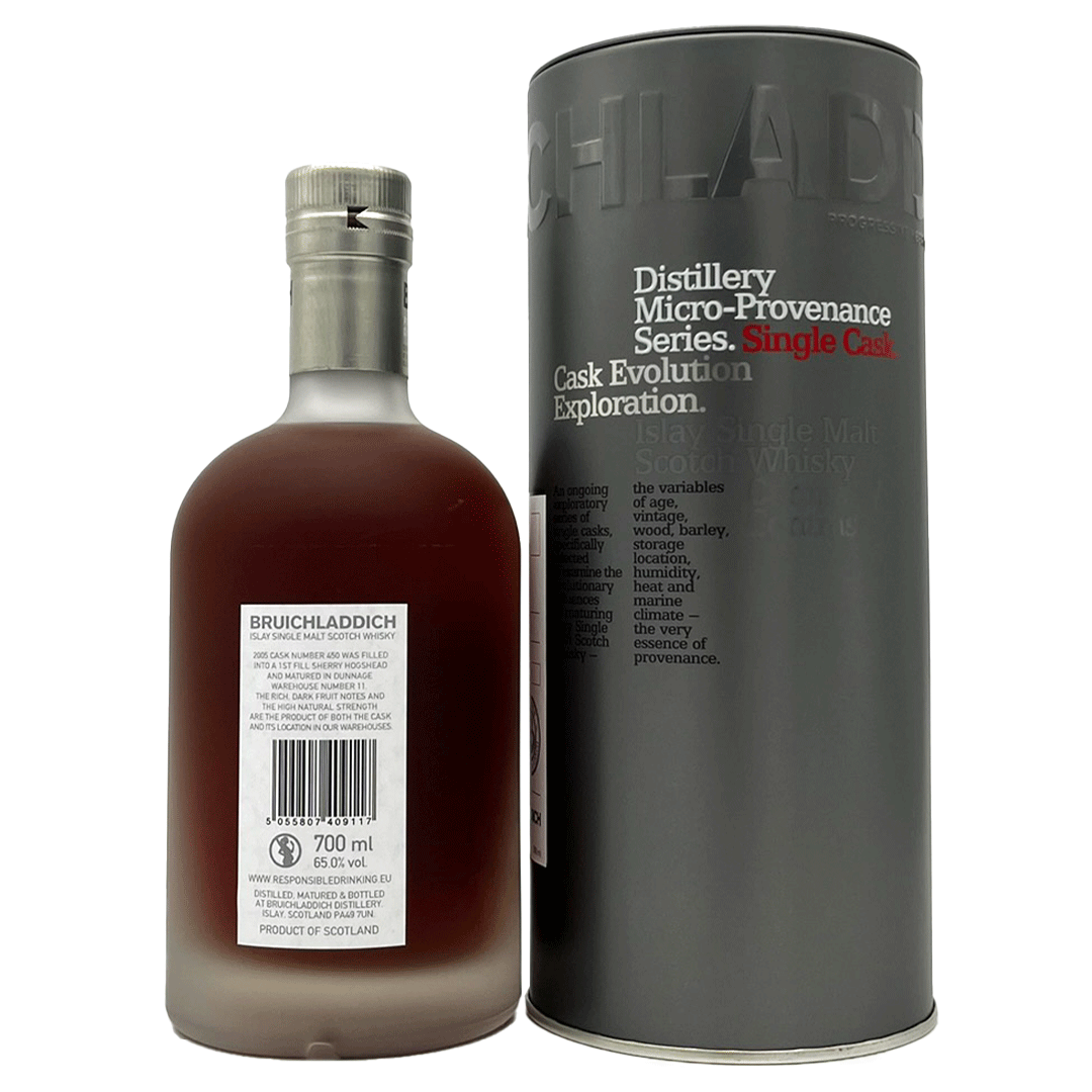 Bruichladdich 2005/2017 - Sherry Cask - Fassnummer 450 - Micro-Provenance Series - 65,0%