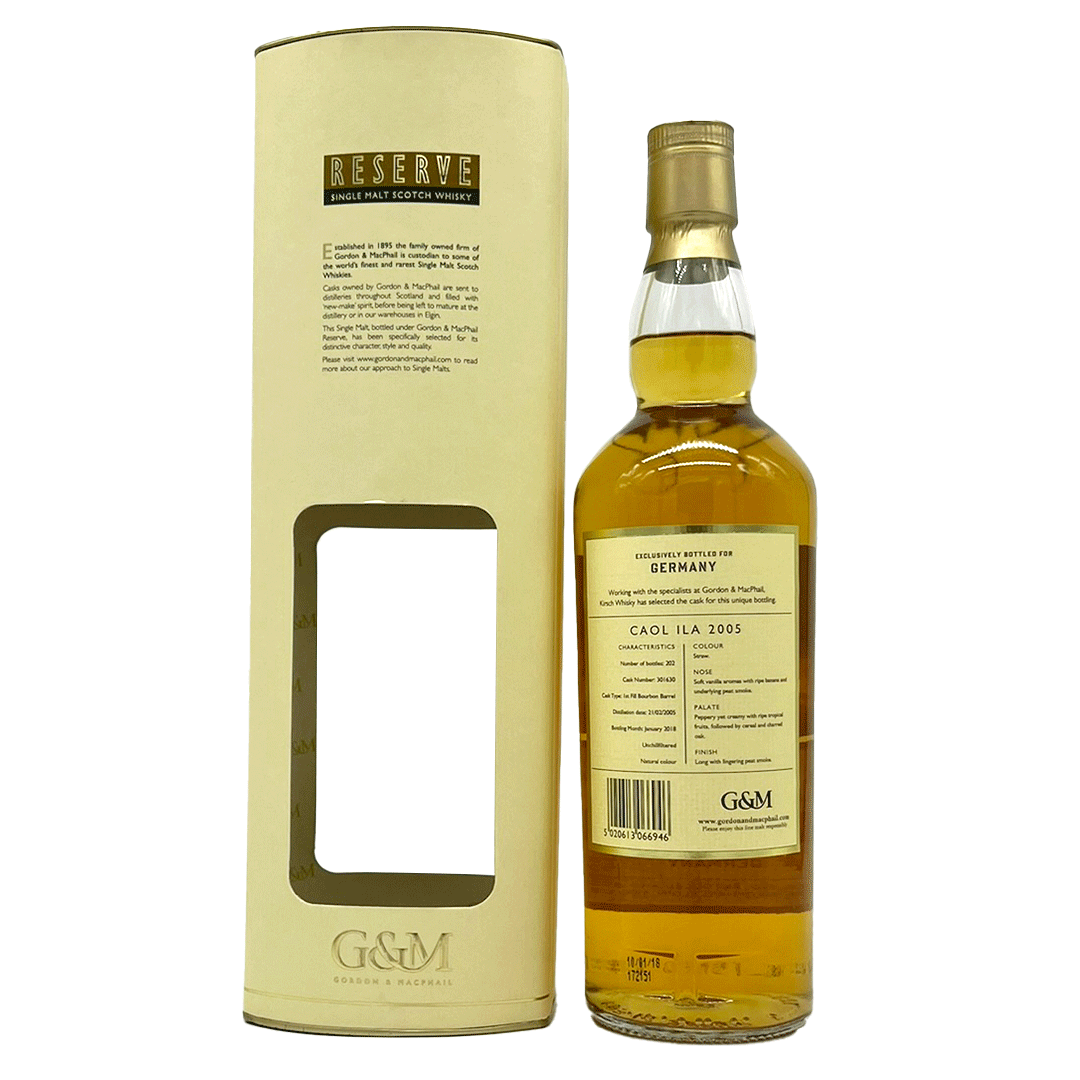 Caol Ila 2005/2018 - 12 Jahre - Fassnummer 301630 - Reserve (for Germany) - Gordon & MacPhail