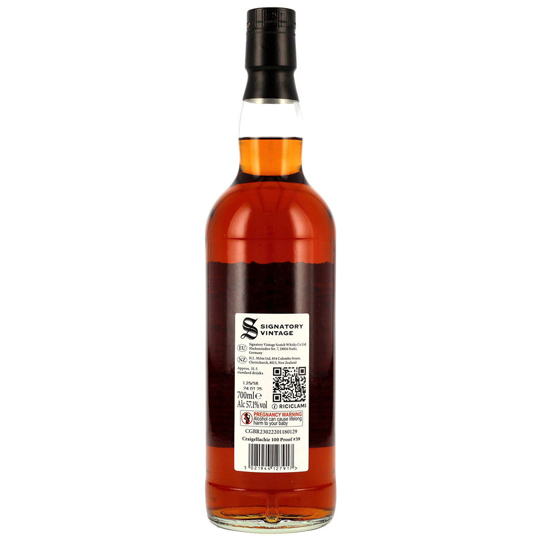 Craigellachie 2014/2025 - 10 Jahre - Signatory 100 PROOF Edition #39