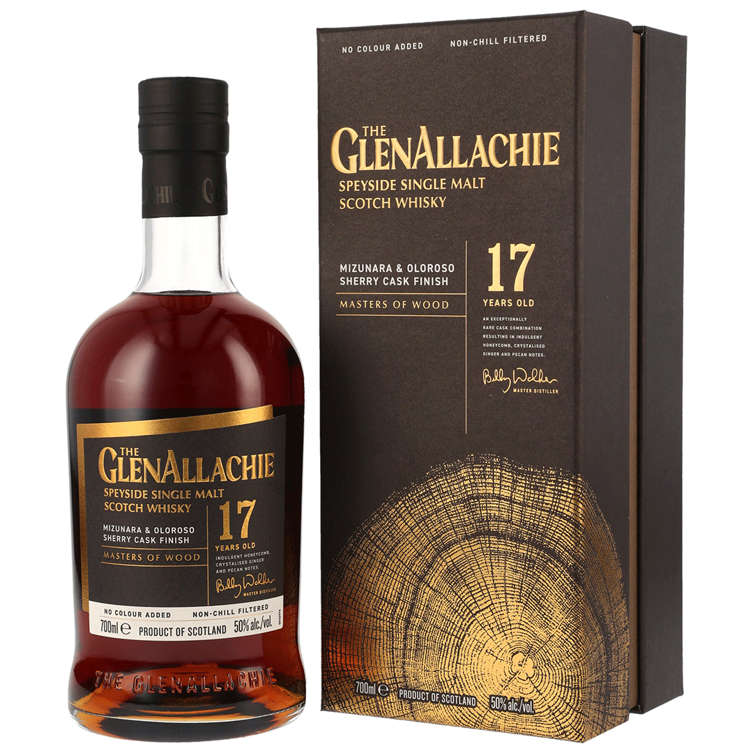 GlenAllachie 17 Jahre - Mizunara & Oloroso Cask Finish - Masters of Wood