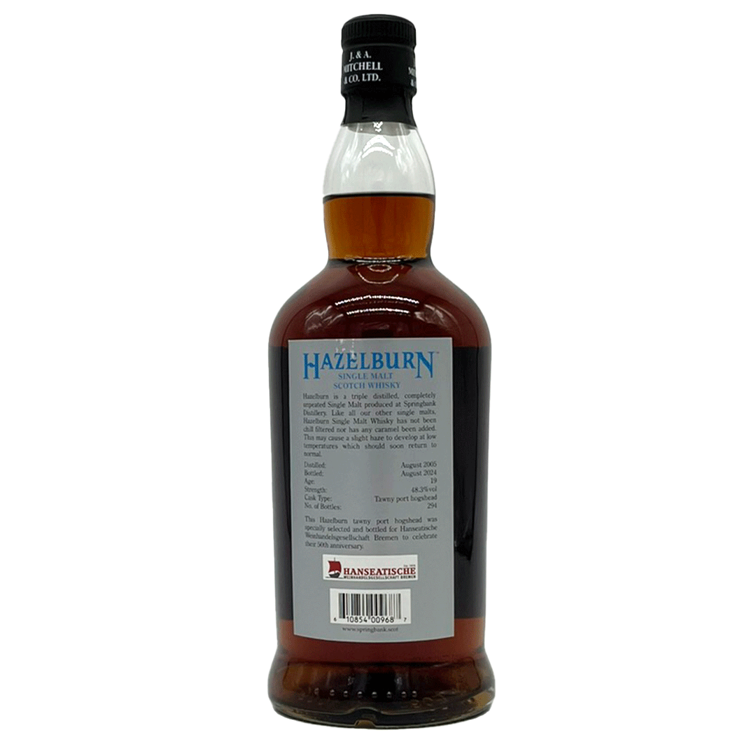 Hazelburn 19 Jahre - 2005/2024 - Single Cask Tawny Port Hogshead - 48,3% - 294 Bottles