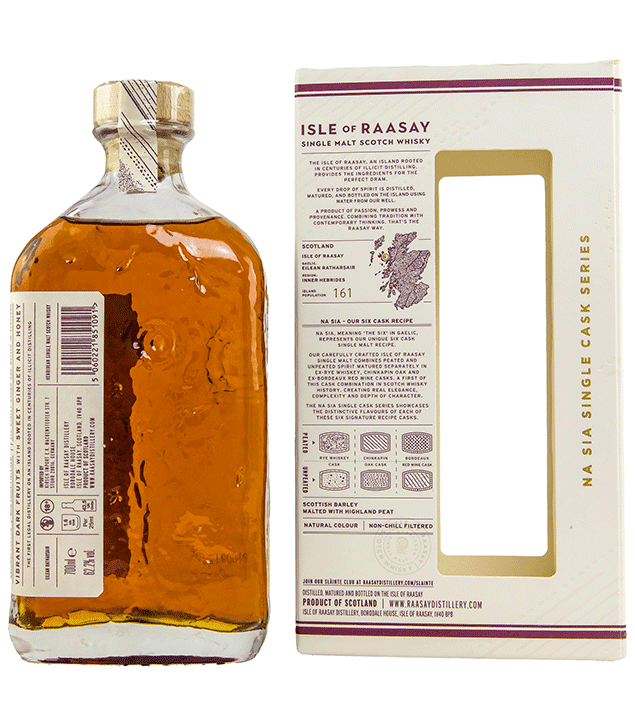 Isle of Raasay Single Malt Whisky - Single Cask #19/83 - First Fill Chinkapin Oak