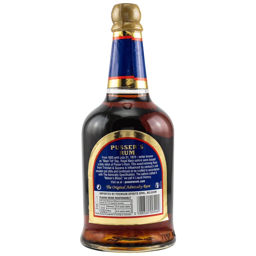 Pussers Rum British Navy - Original Admiralty Blend (Blue Label)