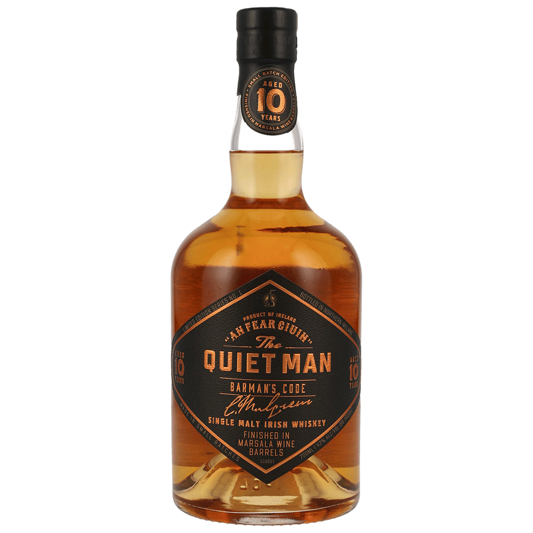 The Quiet Man 10 Jahre - Barman's Code - Marsala Cask Finish - Irish Single Malt