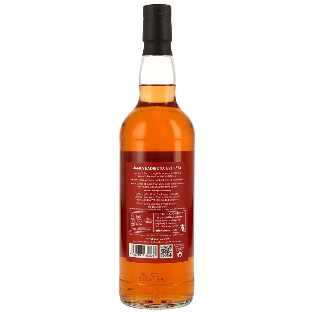 Royal Brackla 2014/2024 - 10 Jahre - First Fill Bourbon Barrel & Refill Butt - Fassnummer 1598 & 303564 - James Eadie