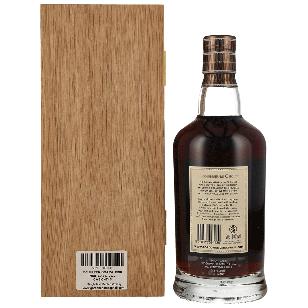 Scapa 1990/2022 - 31 Jahre - Fassnummer 4745 - Refill Sherry Hogshead - Gordon & MacPhail