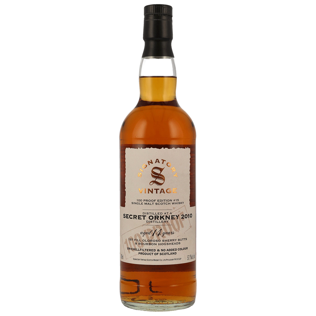 Secret Orkney 2010/2024 - 14 Jahre - Signatory 100 PROOF Edition #15