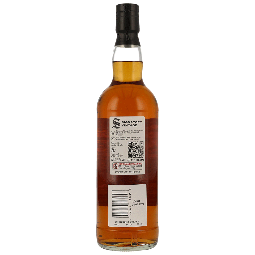 Secret Orkney 2010/2024 - 14 Jahre - Signatory 100 PROOF Edition #15