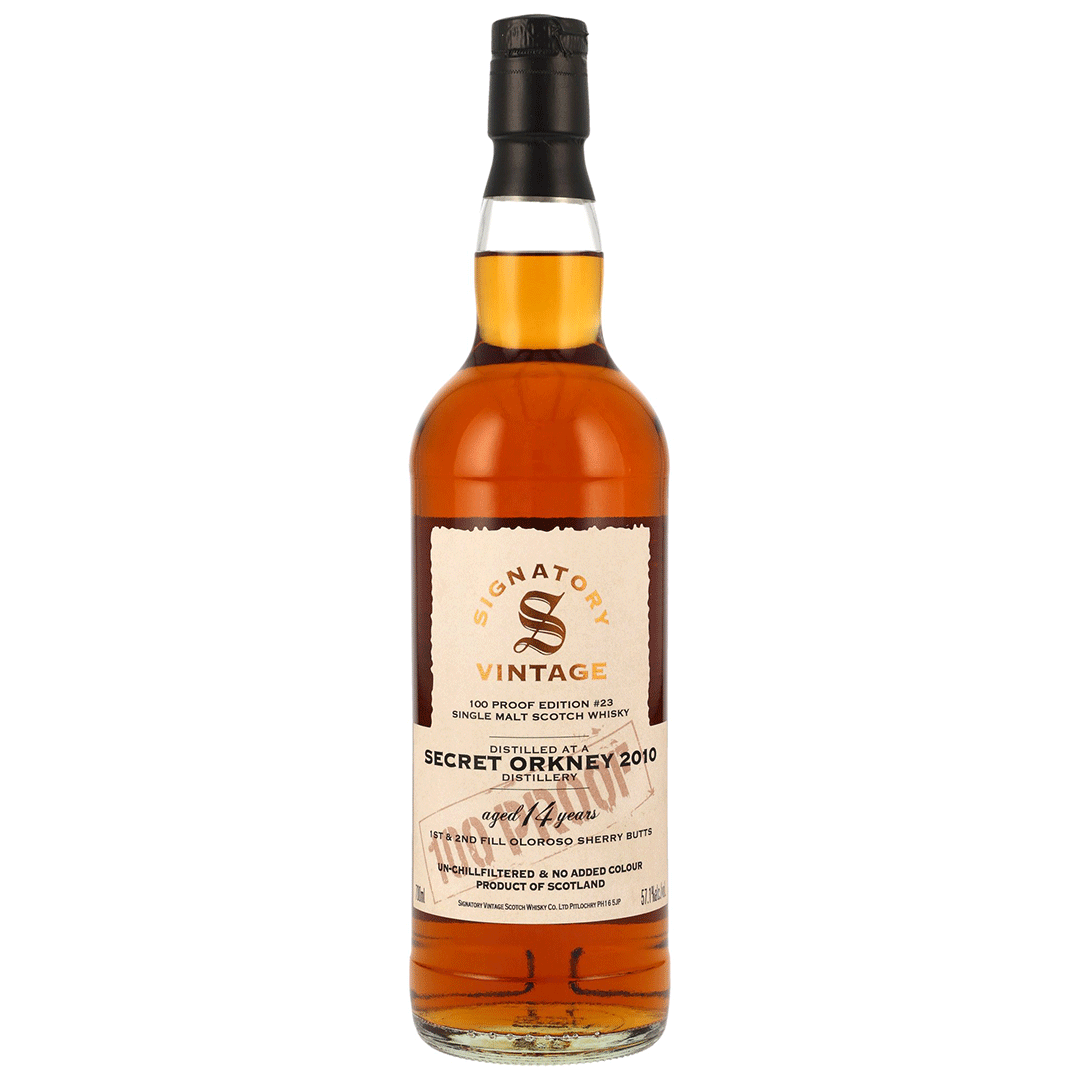 Secret Orkney 2010/2024 - 14 Jahre - Signatory 100 PROOF Edition #23