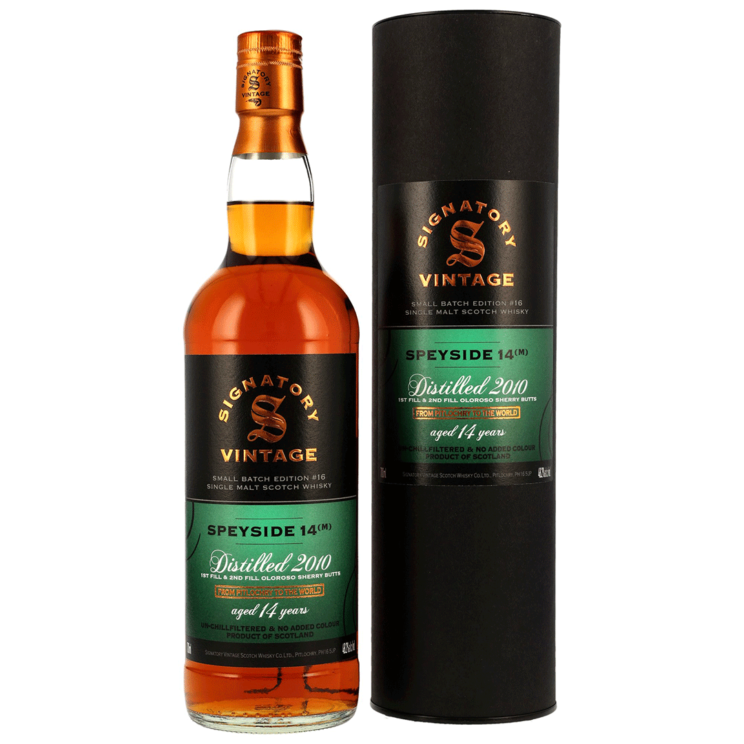 Secret Speyside (M) 2010/2025 - 14 Jahre - Signatory Small Batch Edition #16