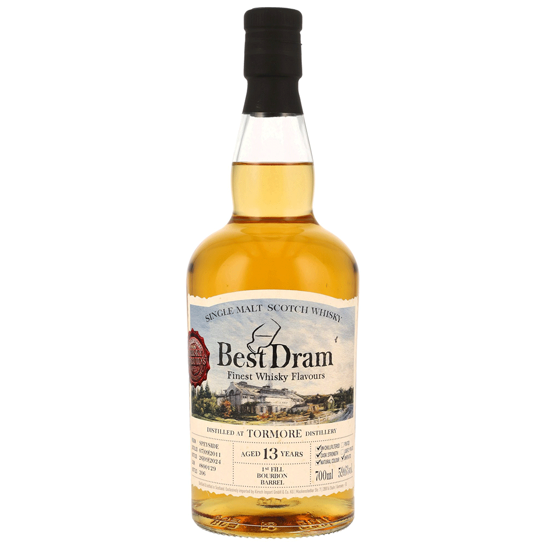 Tormore 2011/2024 - 13 Jahre - 1st Fill Bourbon Barrel - Fassnummer 800129 - Best Dram