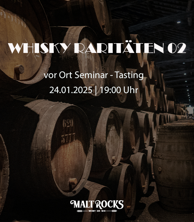 Whisky Raritäten Tasting 02 - vor Ort Seminar am 24.01.2025