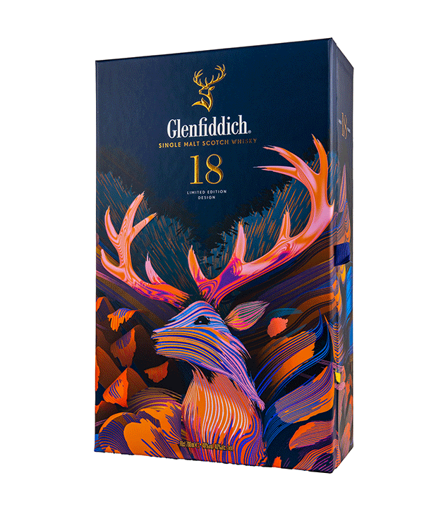 Glenfiddich 18 Jahre - Limited Design mit Flachmann