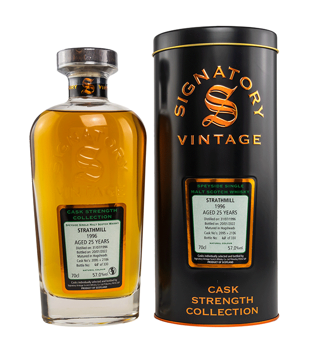 Strathmill 1996/2022 - Cask Strength Collection - Fassnummer 2095+2106 -  Signatory Vintage