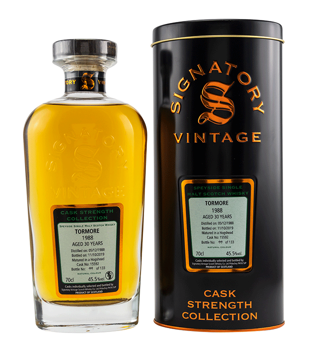 Tormore 1988/2019 - Cask Strength Collection - Fassnummer 15592 - Signatory Vintage